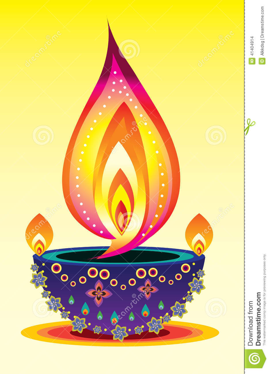 Diwali Lamp Drawing | Free download on ClipArtMag