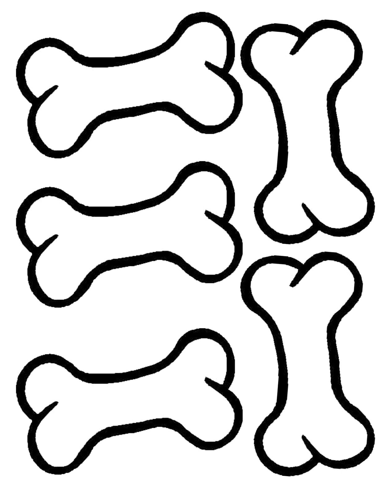 Dog Bone Drawing Free download on ClipArtMag