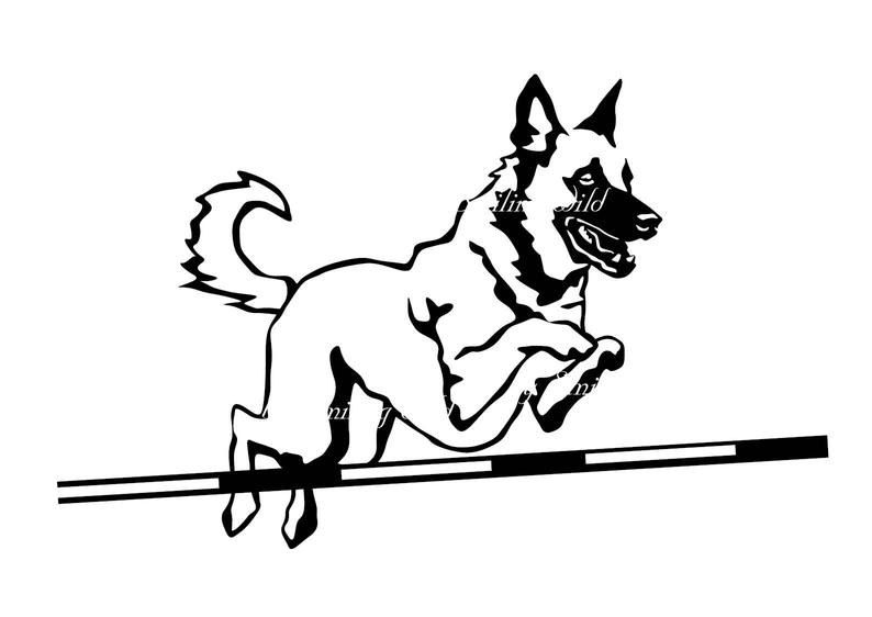 Dog Jumping Drawing | Free download on ClipArtMag