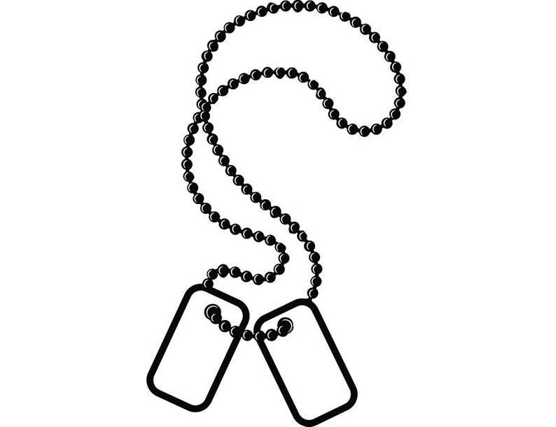 Dog Tag Drawing | Free download on ClipArtMag