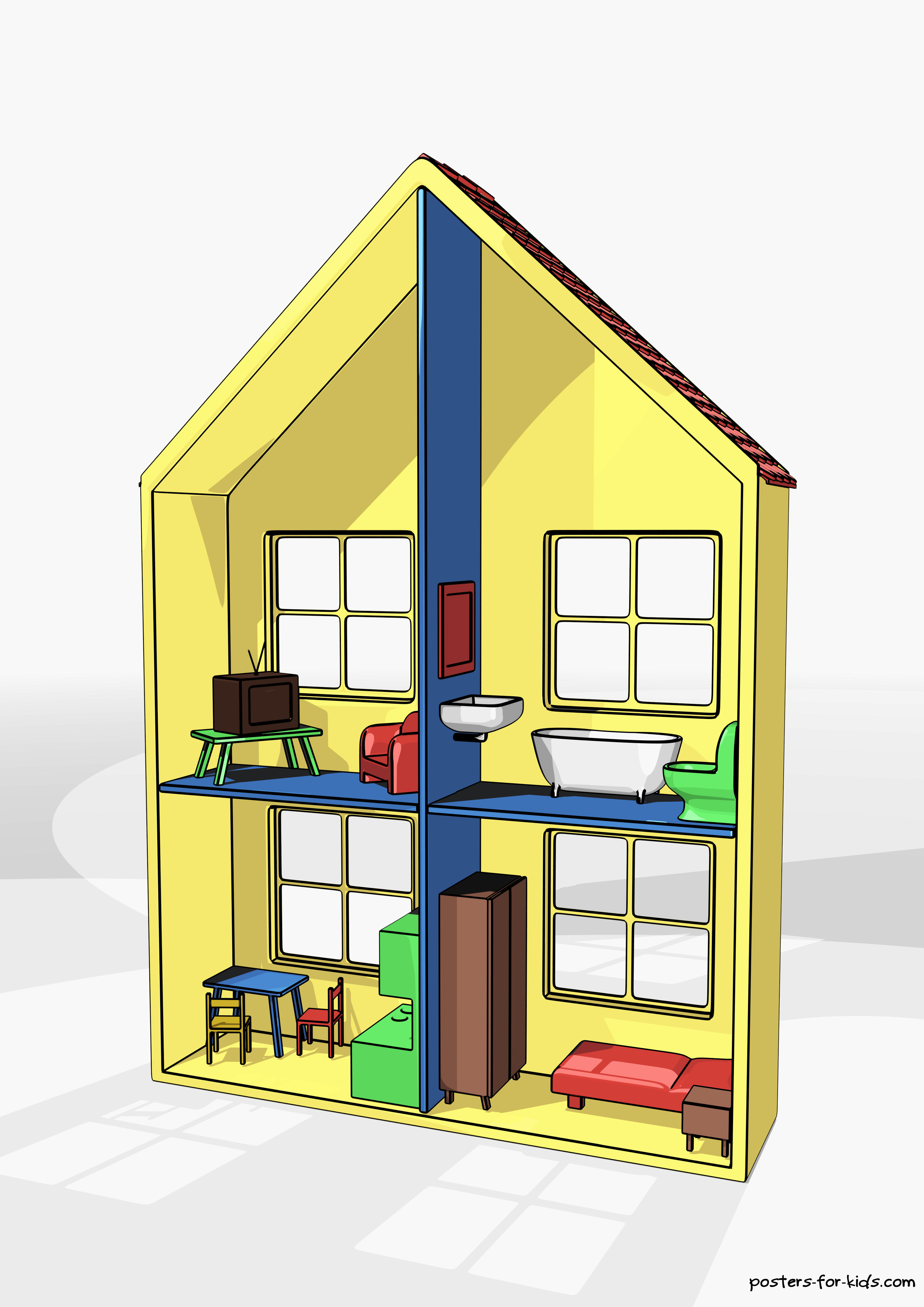 35+ Ideas For Drawing Doll House Invisible Blogger