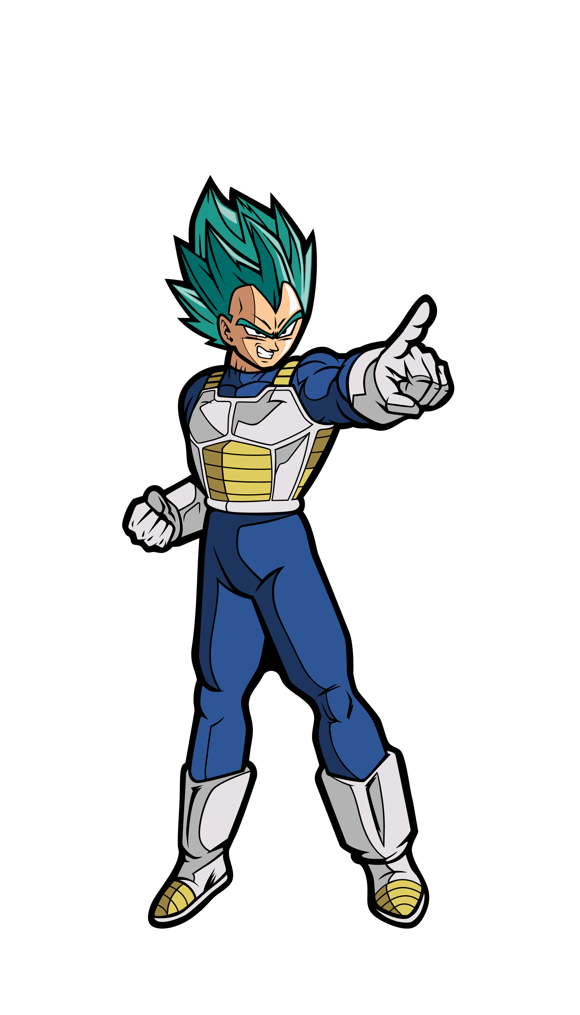 super saiyan vegeta figpin