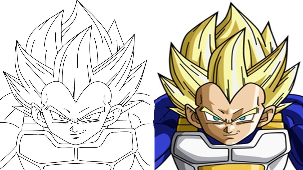 Dragon Ball Z Vegeta Drawing Free download on ClipArtMag