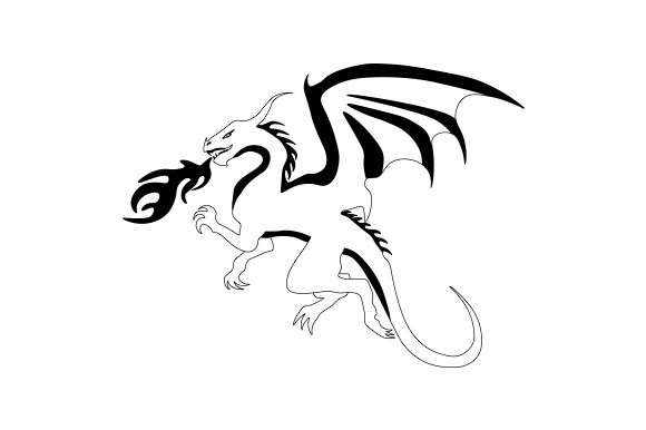 Dragon Breathing Fire Drawing | Free download on ClipArtMag