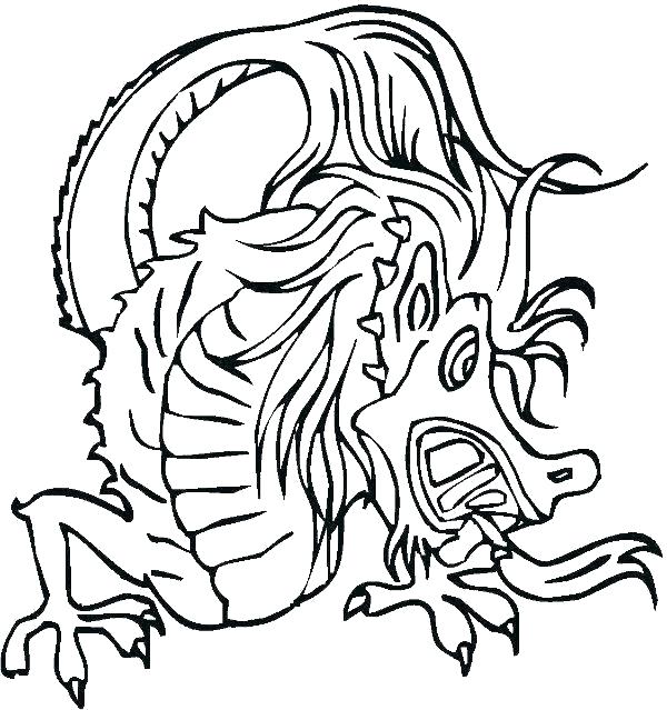 Dragon Face Drawing | Free download on ClipArtMag
