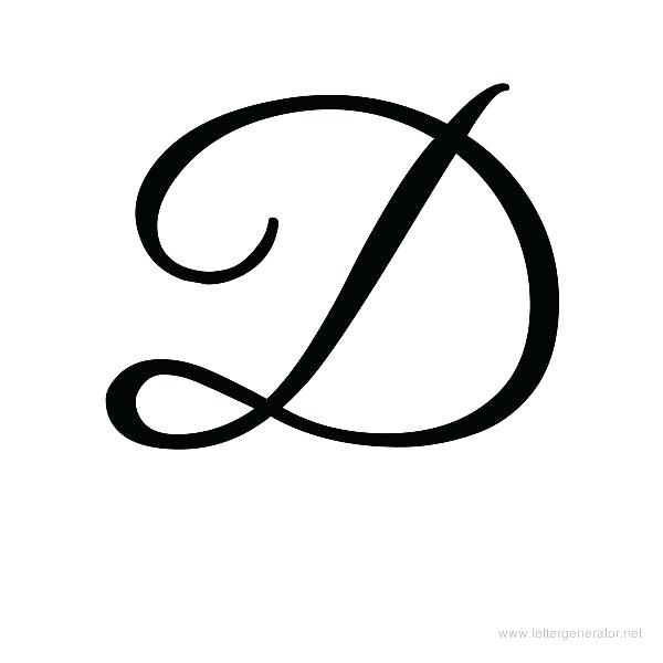 How To Write D In Cursive Writing