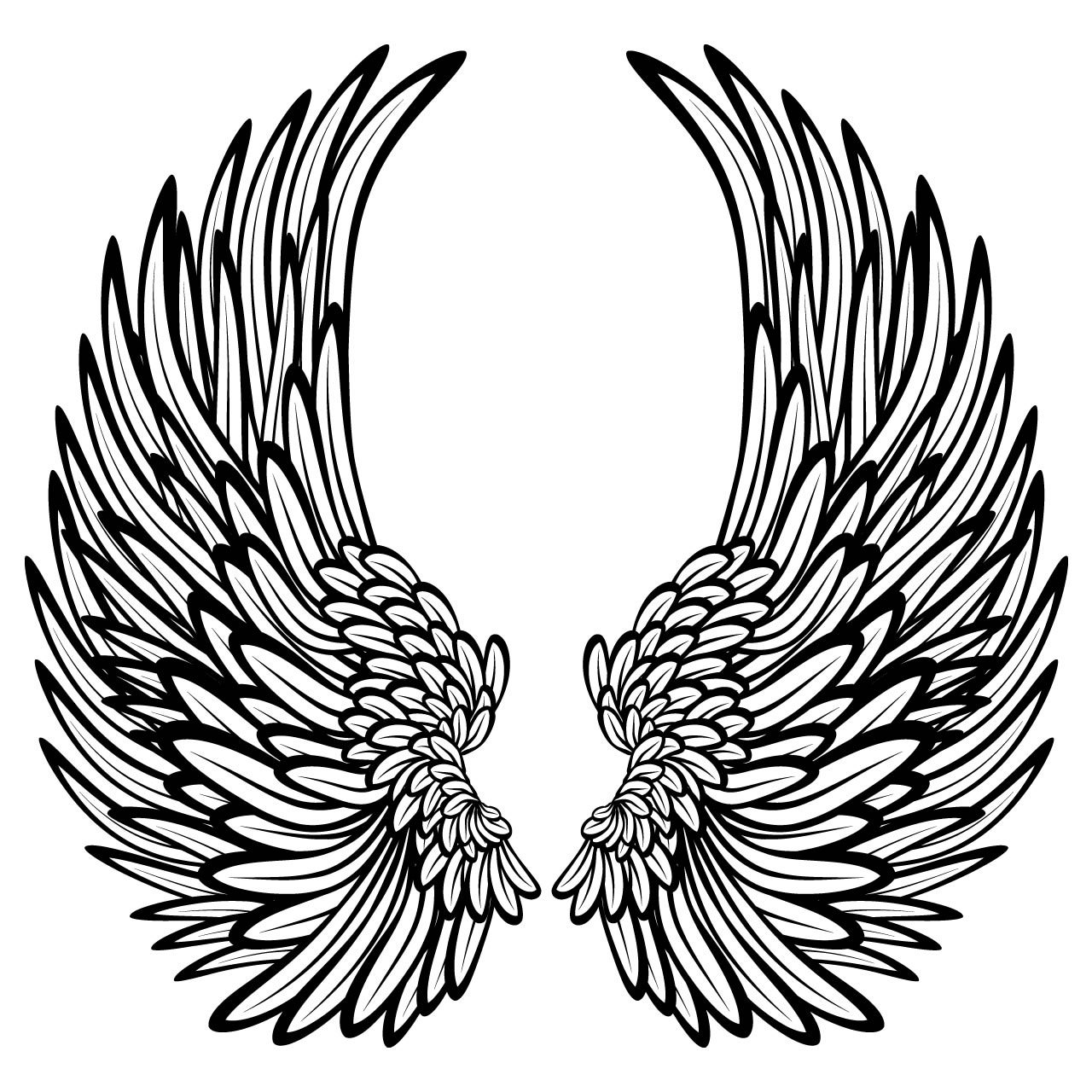 Eagle Wings Drawing | Free download on ClipArtMag