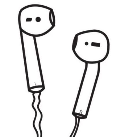 Earbuds Drawing | Free download on ClipArtMag