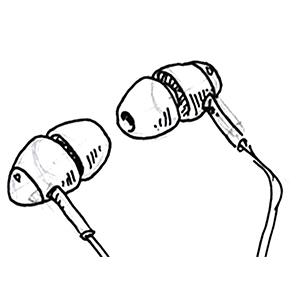 Earbuds Drawing | Free download on ClipArtMag