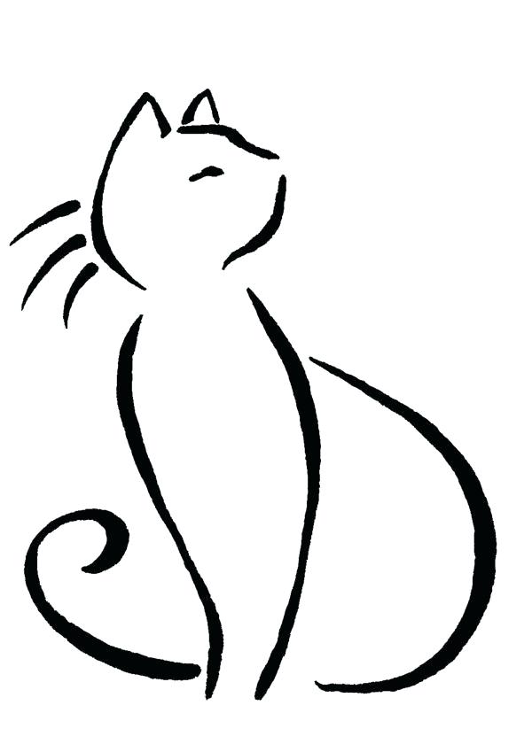 Easy Cat Drawing Step By Step | Free download on ClipArtMag