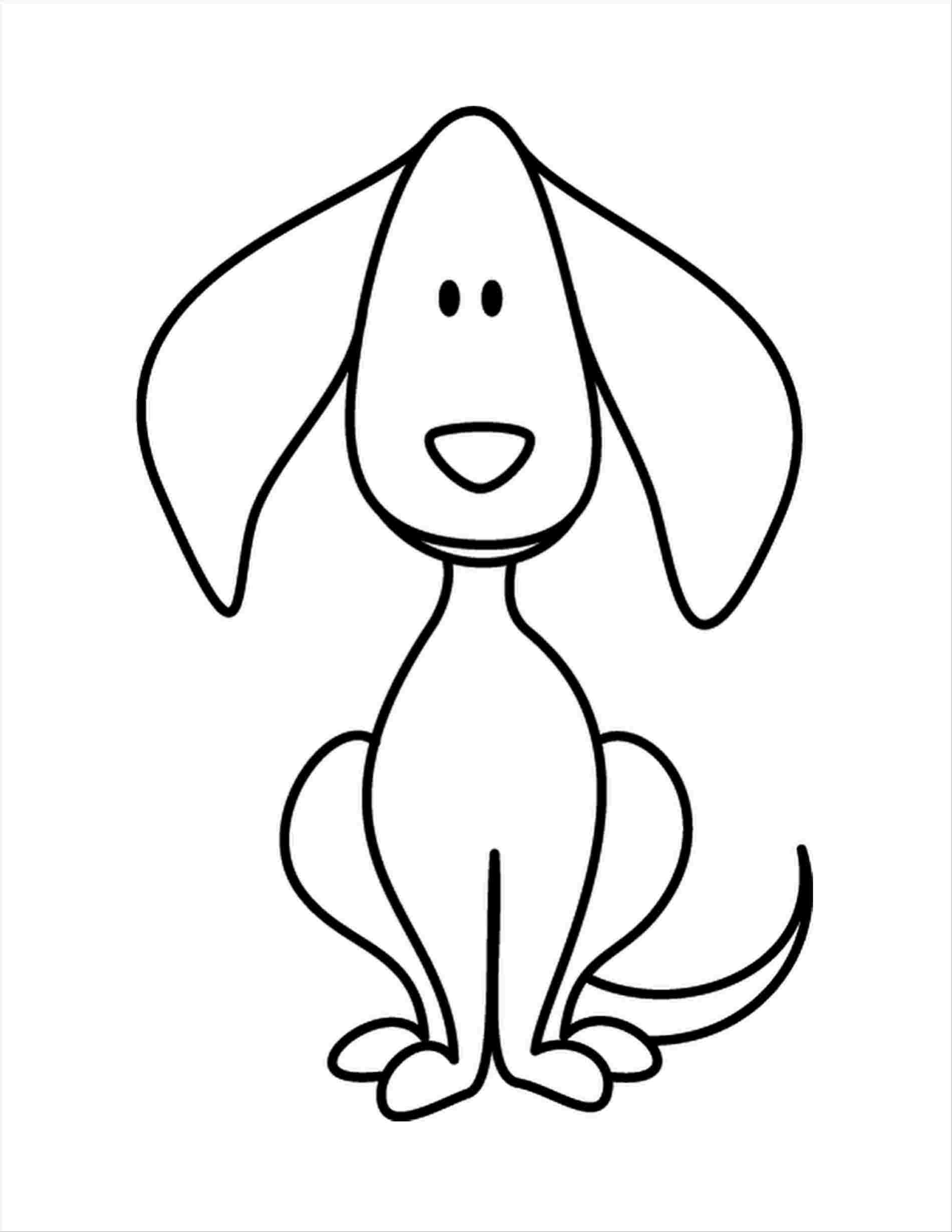 Easy Dog Face Drawing Free download on ClipArtMag