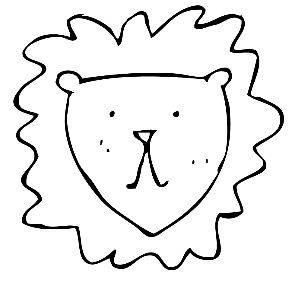 Easy Lion Drawing For Kids | Free download on ClipArtMag