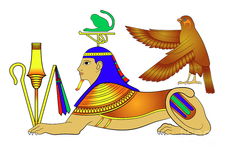 Egyptian Sphinx Drawing Free download on ClipArtMag