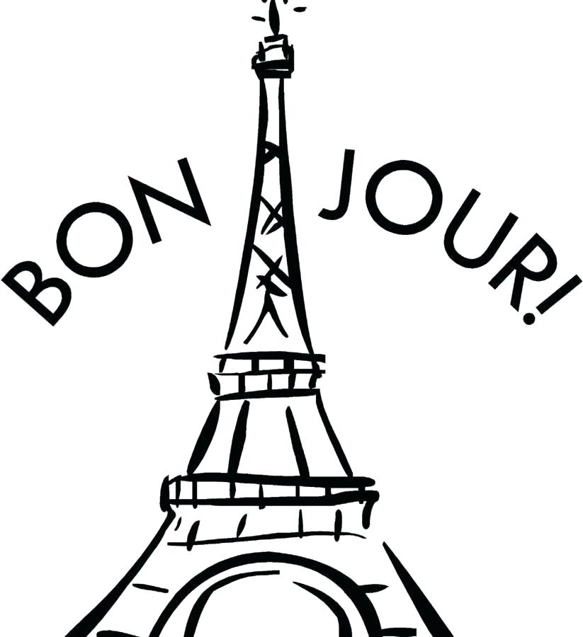 Eiffel Tower Drawing Outline Free download on ClipArtMag