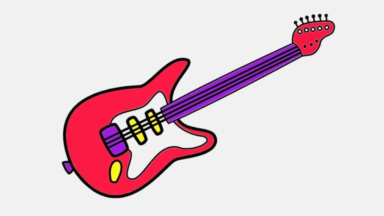 Electric Guitar Drawing | Free download on ClipArtMag