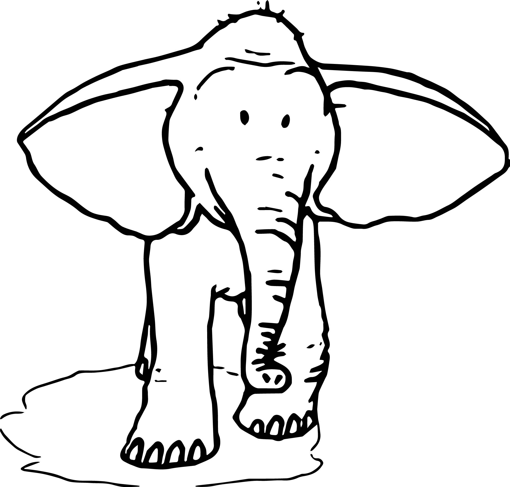 Elephant Ears Drawing Free download on ClipArtMag