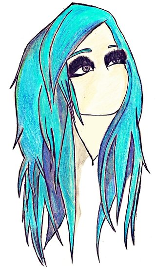 Emo Girl Drawing Free Download Best Emo Girl Drawing On