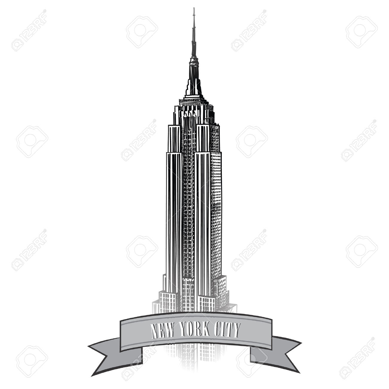 Empire State Building Cartoon Drawing Free download on ClipArtMag