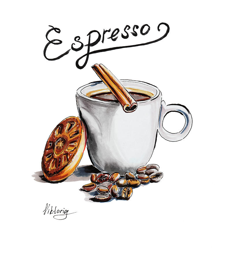 Espresso Drawing Free download on ClipArtMag