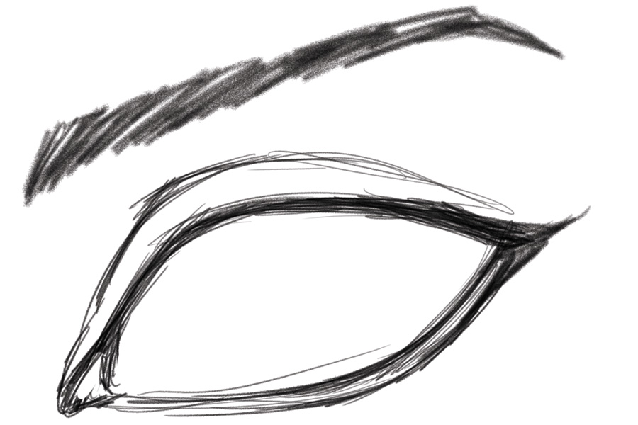 Eye And Eyebrow Drawing | Free download on ClipArtMag