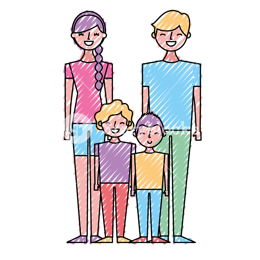 Family Cartoon Drawing | Free download on ClipArtMag