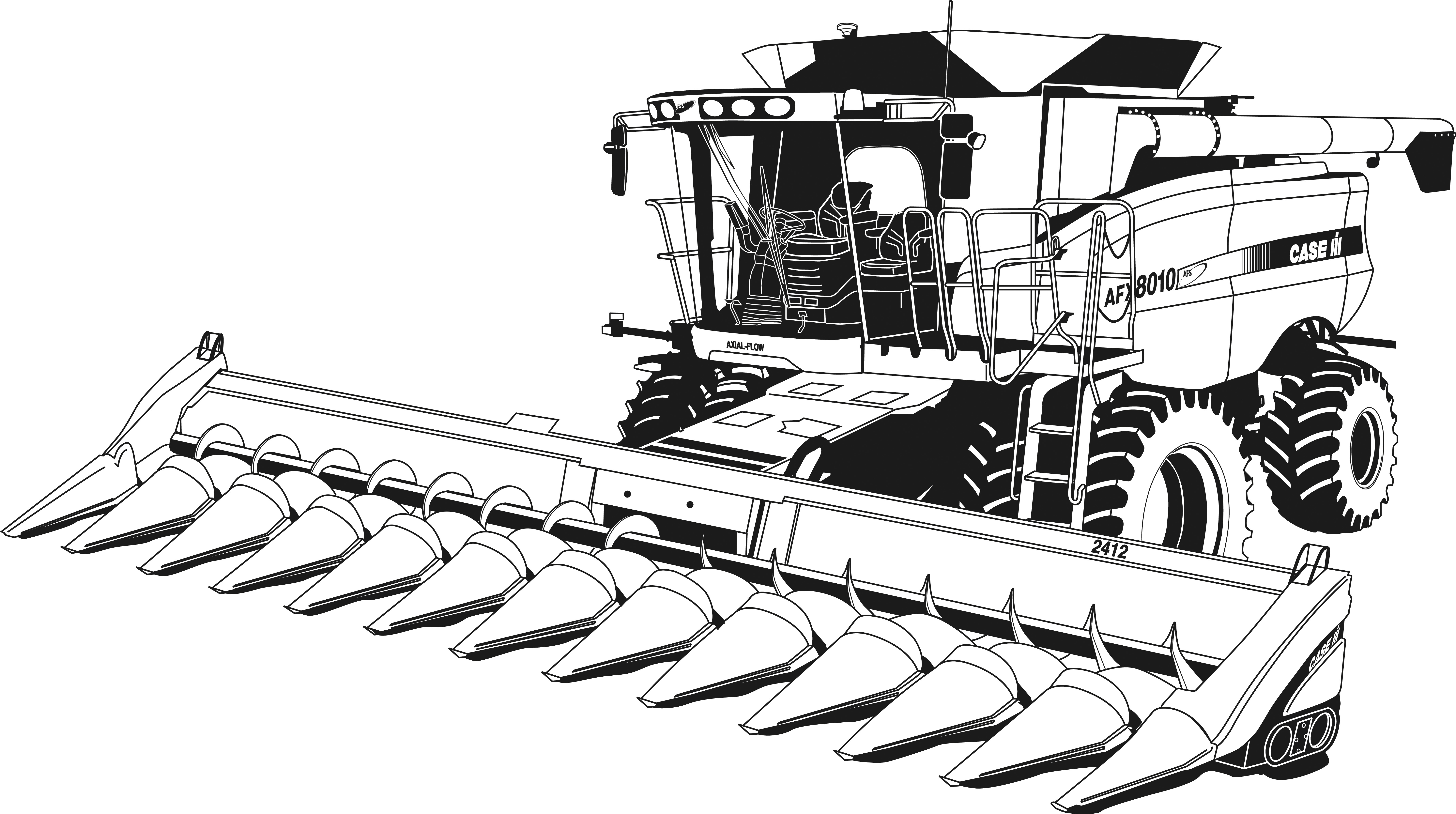 Farm Tractor Drawing | Free download on ClipArtMag