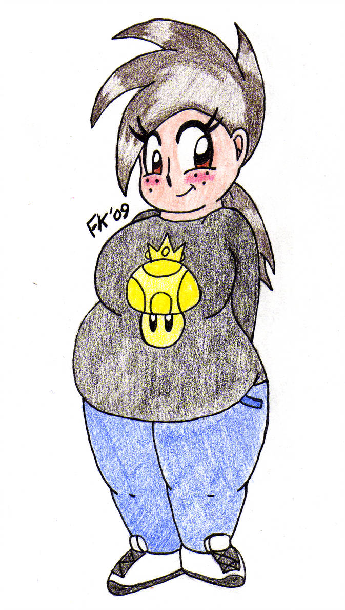 Fat Girl Drawing Free download on ClipArtMag