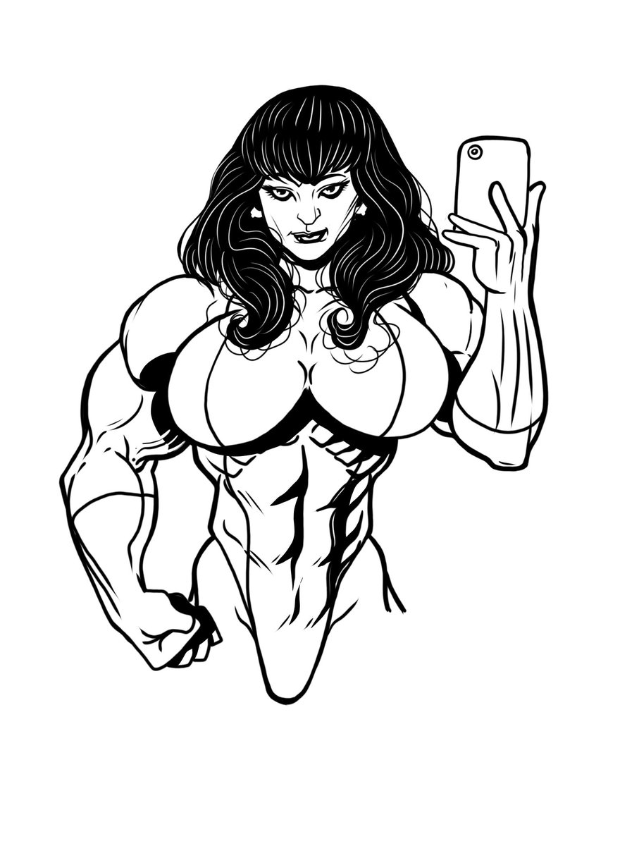 Female Bodybuilder Drawing | Free download on ClipArtMag