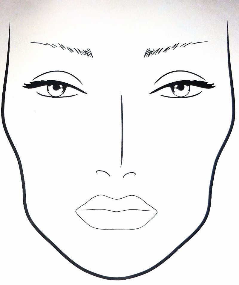 Female Face Drawing Template Free download on ClipArtMag