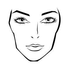 Female Face Drawing Template | Free download on ClipArtMag