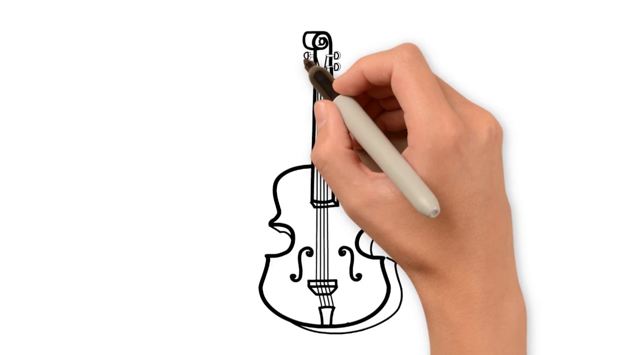 Fiddle Drawing Free download on ClipArtMag