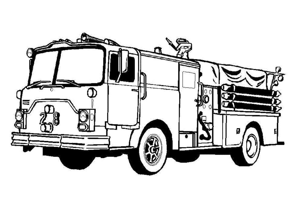 Fire Engine Drawing | Free download on ClipArtMag