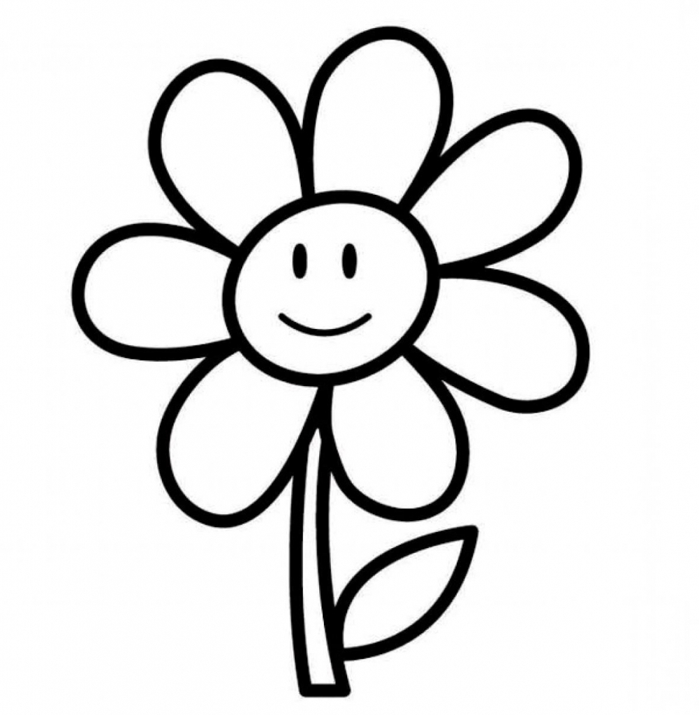 Flower Drawing For Kids 