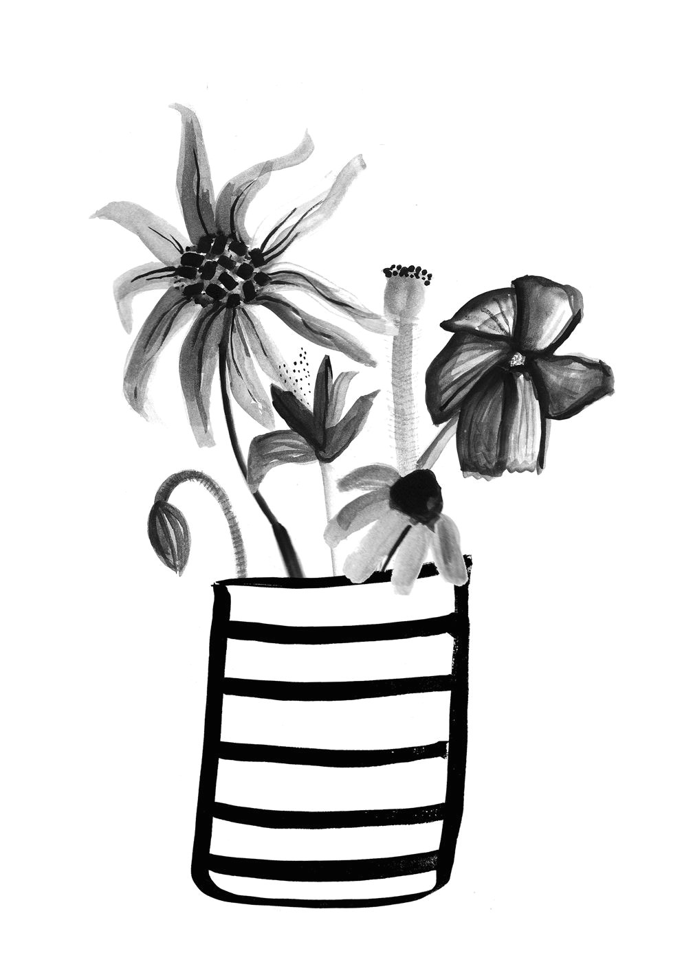 Flower Pot Drawing Images | Free download on ClipArtMag