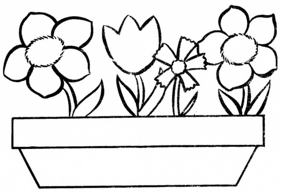 Flower Pot Drawing For Kid | Free download on ClipArtMag