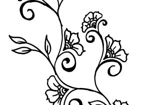 Flower Vine Drawing | Free download on ClipArtMag