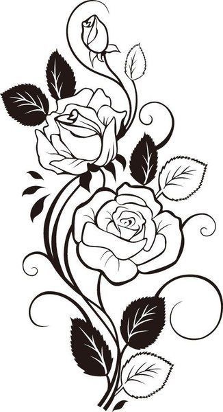 Flower Vine Drawing | Free download on ClipArtMag