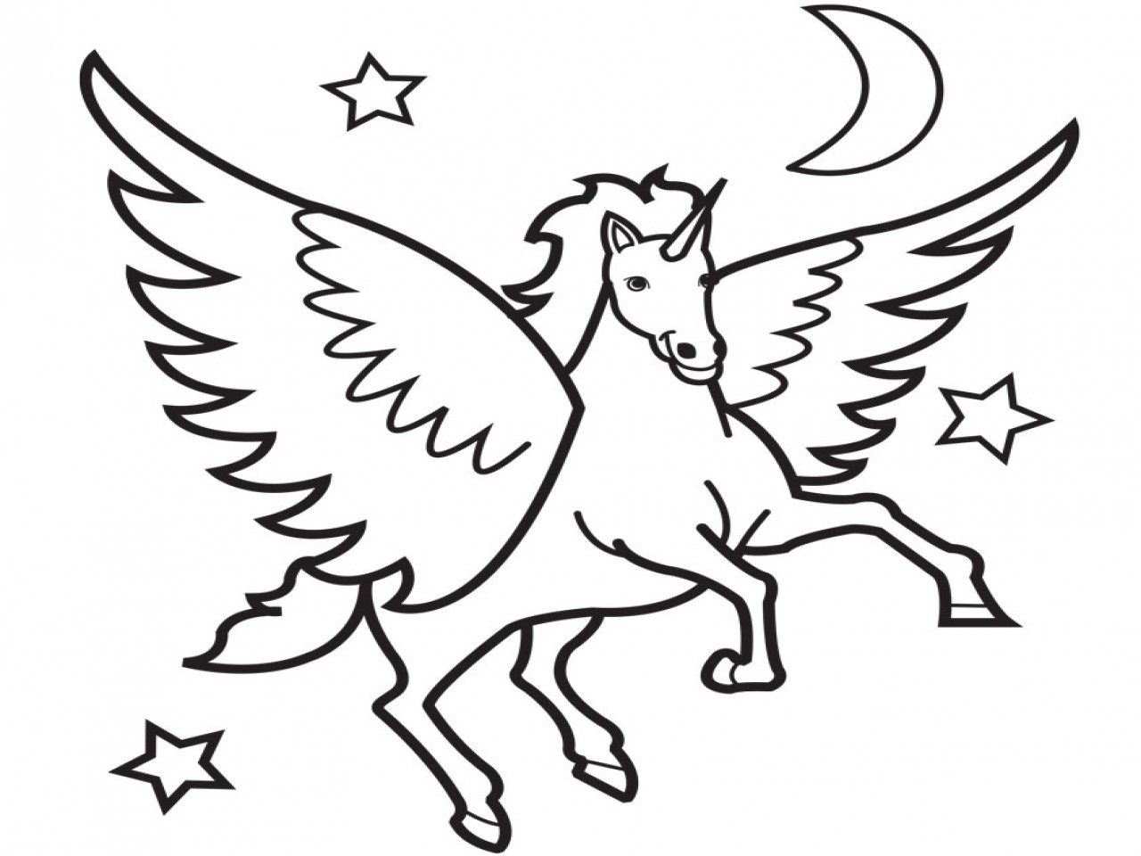 Flying Unicorn Drawing | Free download on ClipArtMag