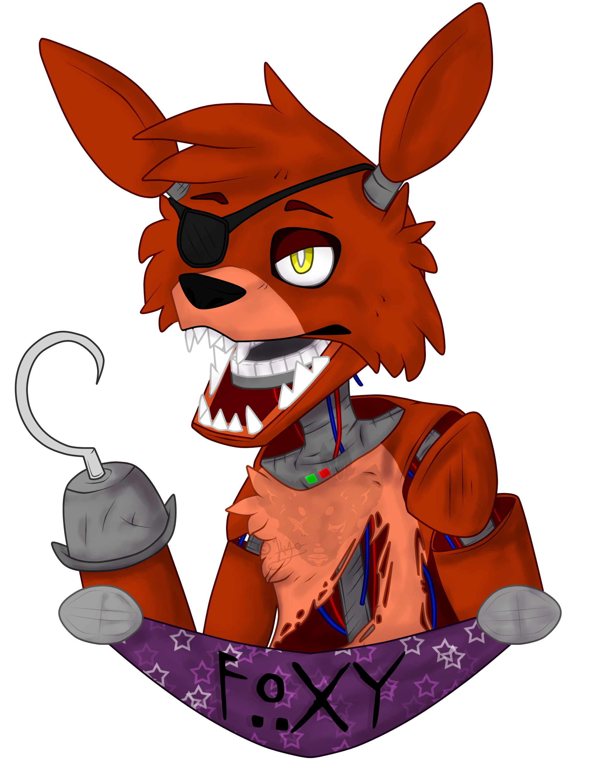 Foxy Fnaf Drawing | Free download on ClipArtMag