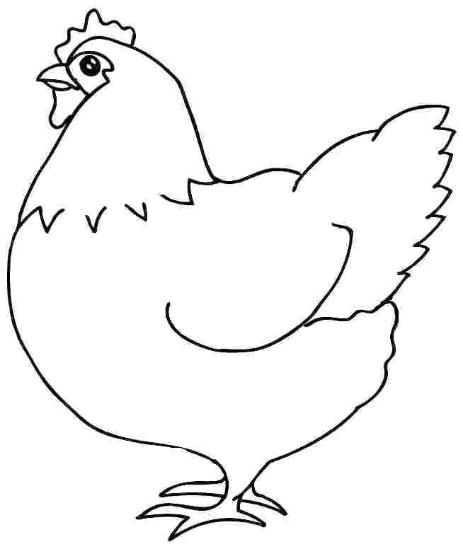 French Hen Drawing | Free download on ClipArtMag