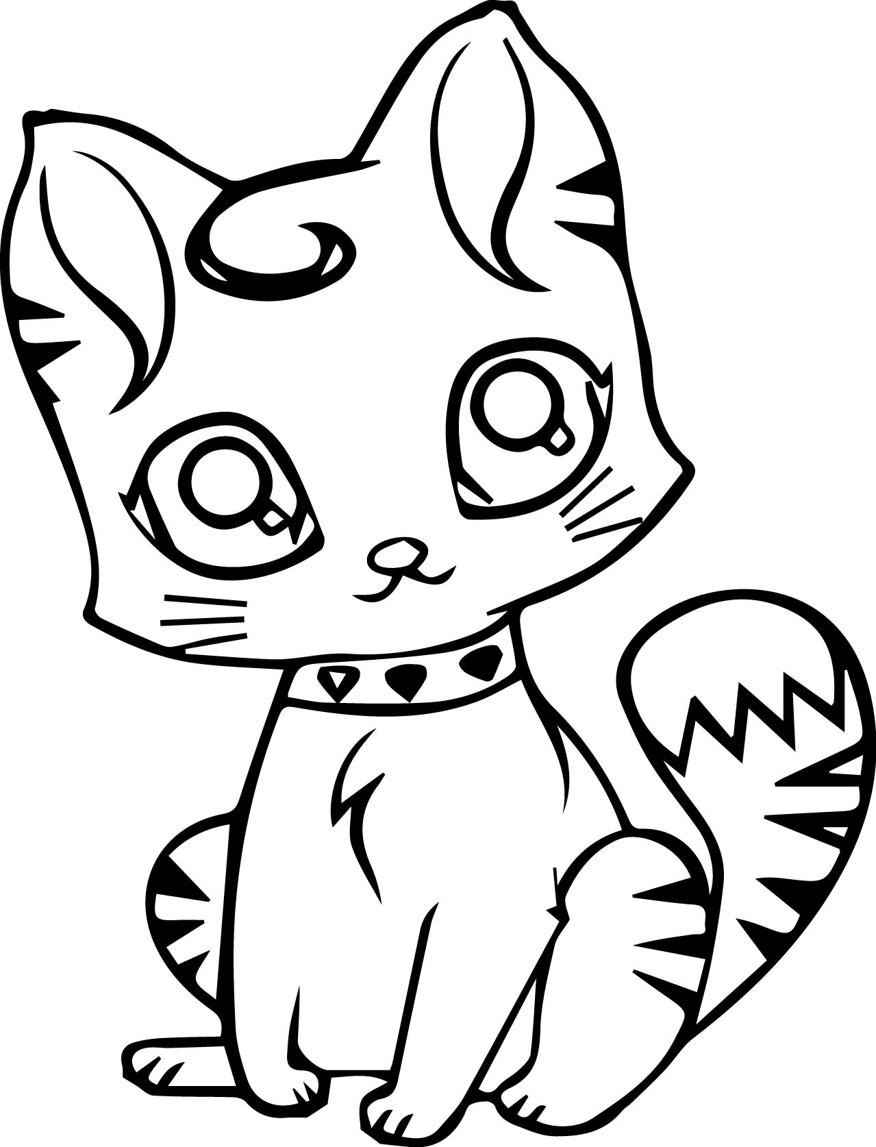 Funny Cat Drawing Free download on ClipArtMag
