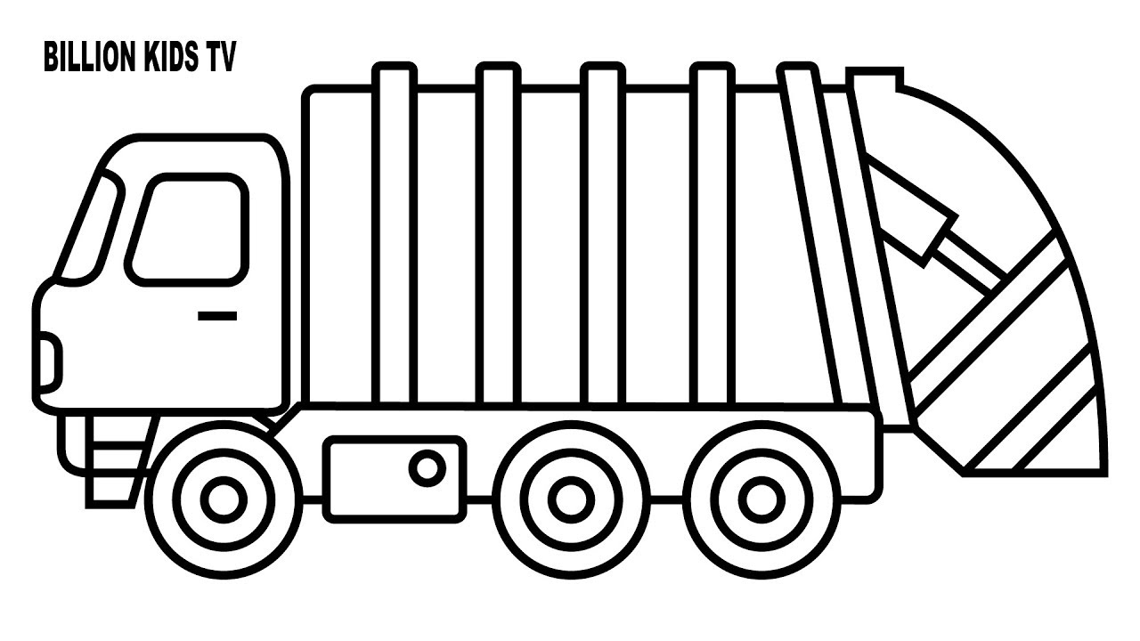 35+ new photograph Garbage Truck Coloring Page / Garbage truck