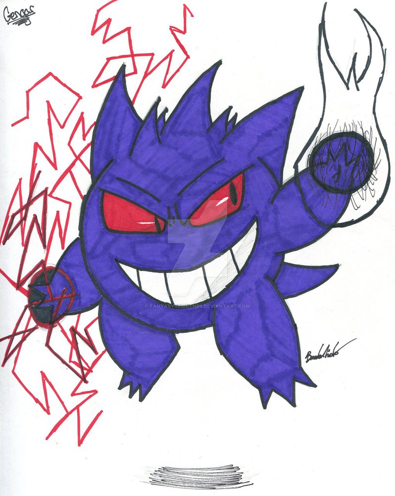 Gengar Drawing | Free download on ClipArtMag