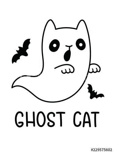 Ghost Outline Drawing | Free download on ClipArtMag