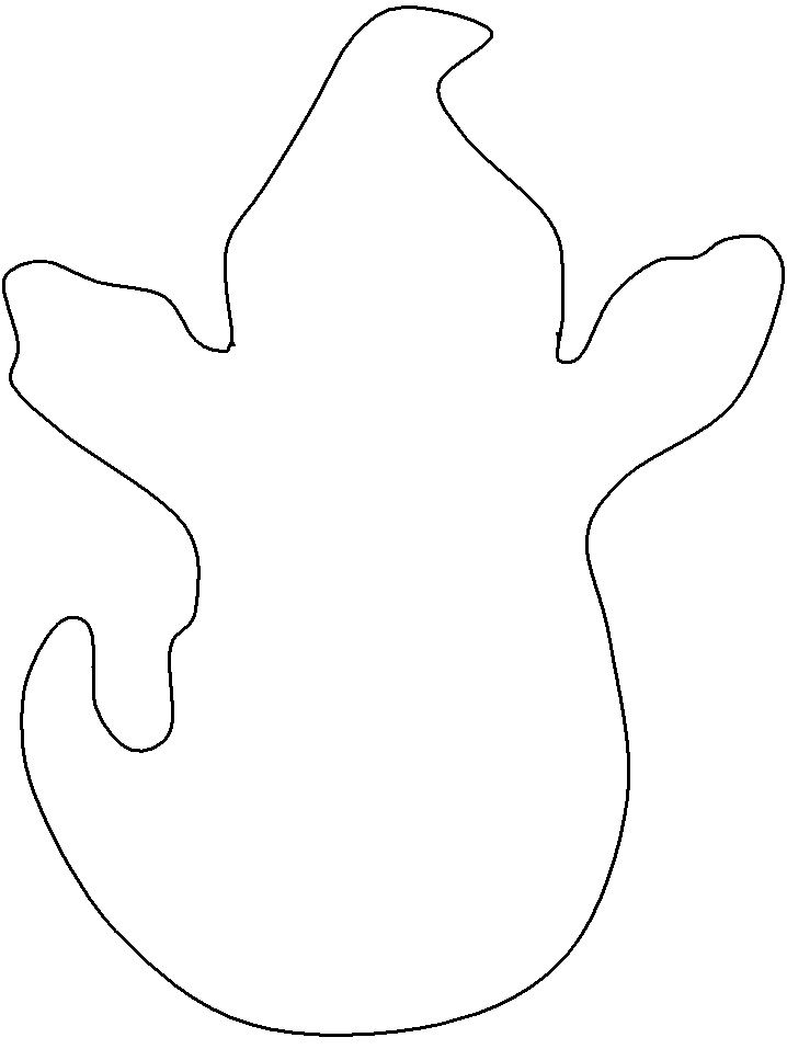 Ghost Outline Drawing Free download on ClipArtMag