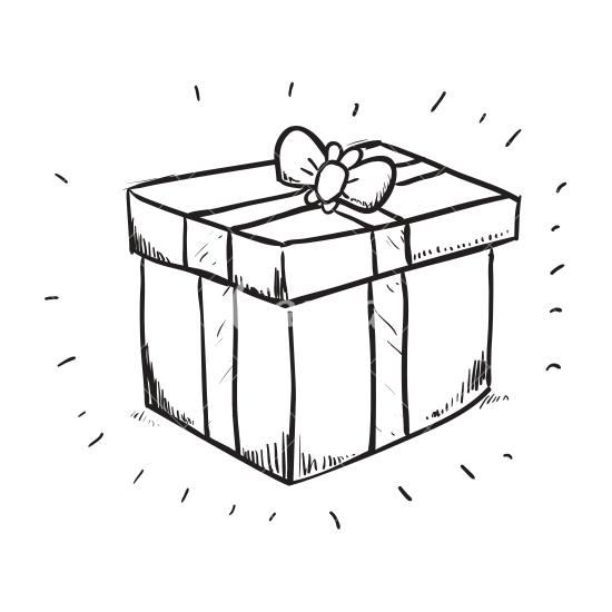 Gift Box Drawing Free download on ClipArtMag