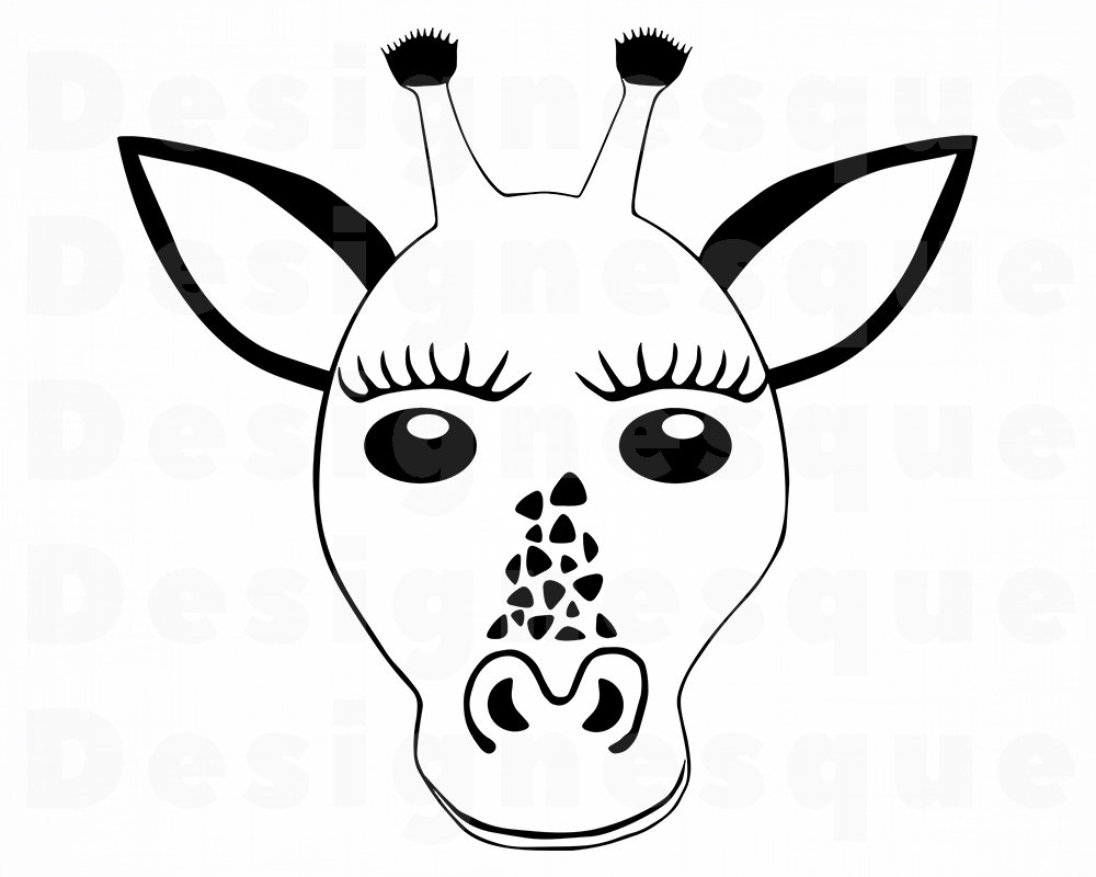 Giraffe Head Drawing | Free download on ClipArtMag