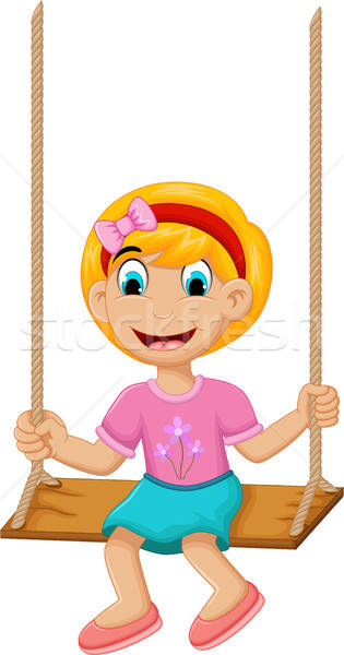 Girl On Swing Drawing Free Download Best Girl On Swing