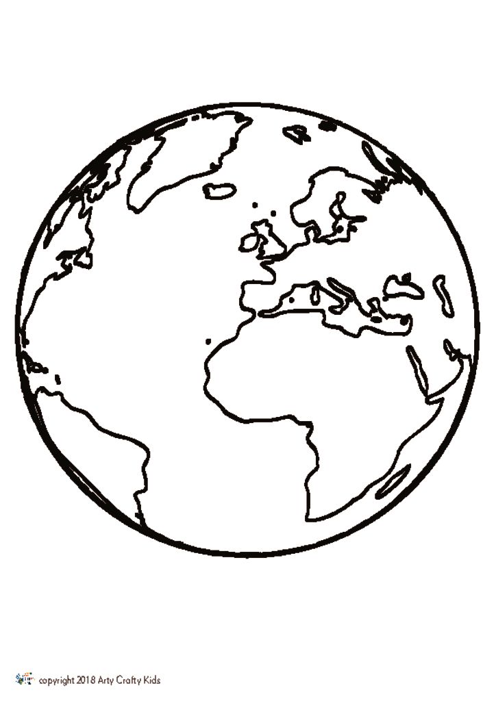 Globe Outline Drawing | Free download on ClipArtMag