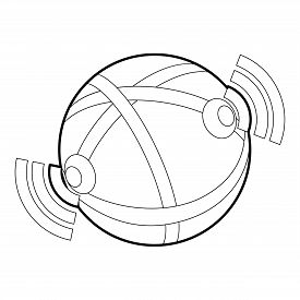 Globe Outline Drawing | Free download on ClipArtMag